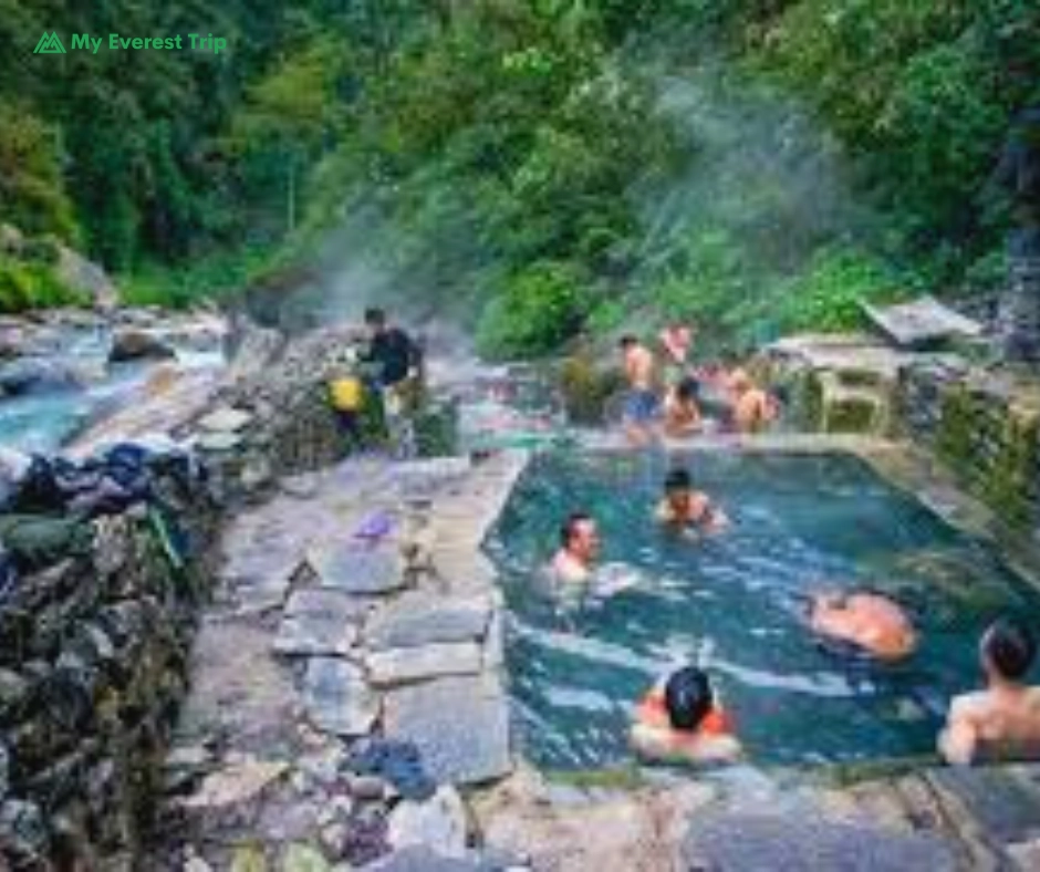 Hot spring at Jhinu Danda